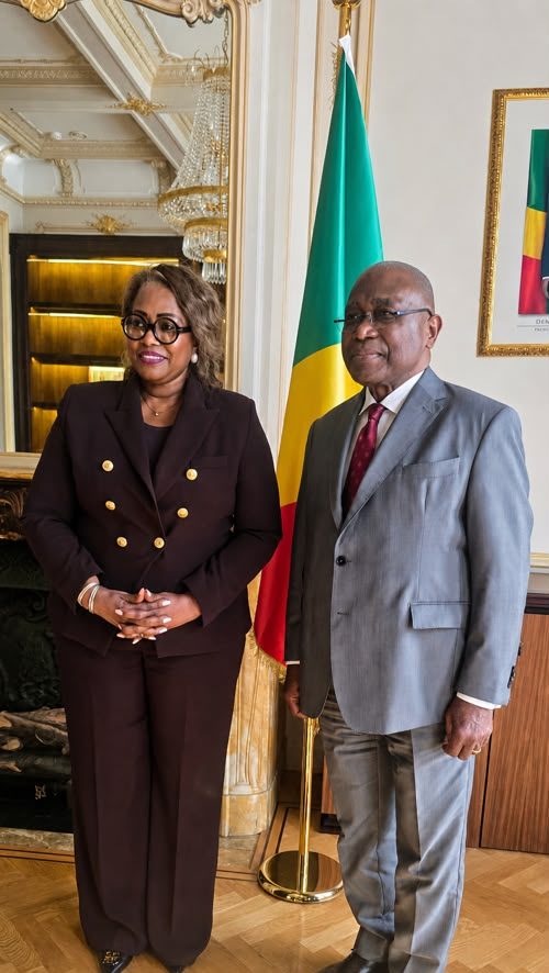 Dr Flavie LOMBO reçue par l'Ambassadeur du Congo à Bruxelles